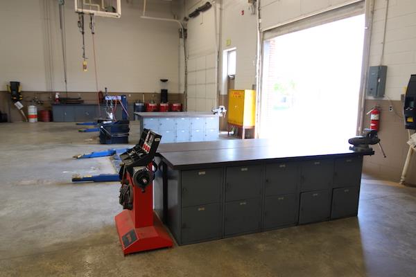 Lifts and another open garage door